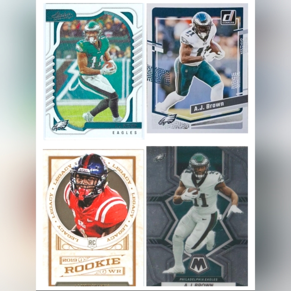 AJ Brown 🏈 NFL Football Trading Cards Lot 🔥 Philadelphia Eagles - Picture 1 of 5